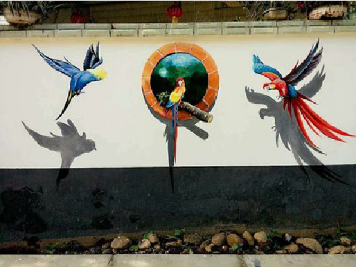 安岳视觉错位-3D墙绘设计