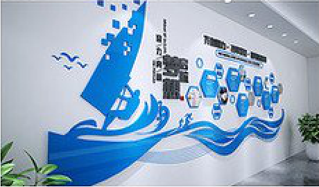 安岳海浪主题文化墙如何设计？