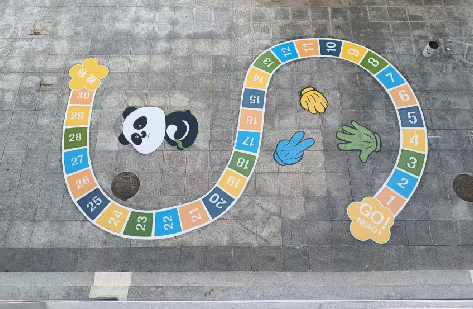 安岳地面游戏彩绘