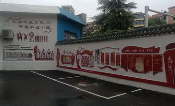 安岳社区文化墙的创意设计。