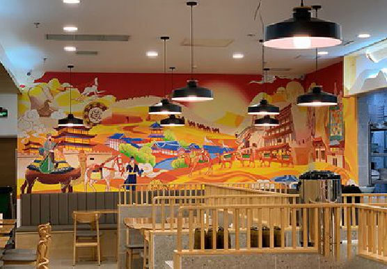 安岳商业空间彩绘介绍。