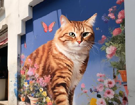 安岳自己绘制有个性的手绘墙